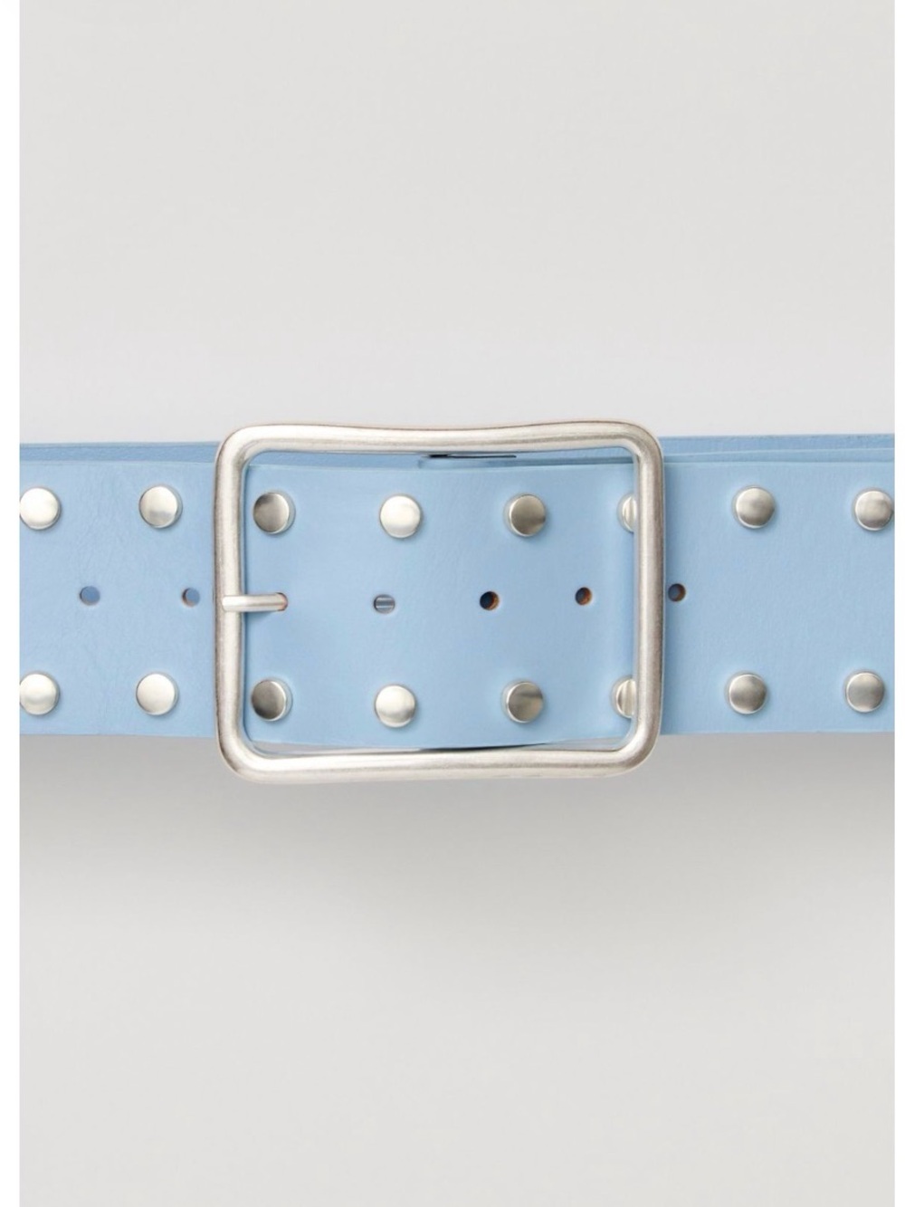 New! Free People hex hip belt in “salt water” blue - NWT; flawless S/M